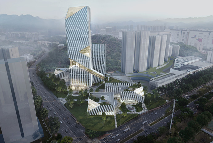 廣州黃埔科學城中心幕墻EPC項目玻璃幕墻施工